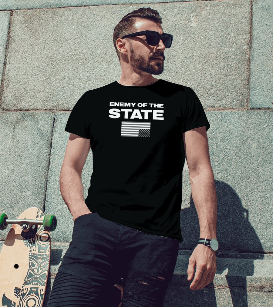 Enemy Of The State Upside Down Flag Marjorie Taylor Greene T-Shirt