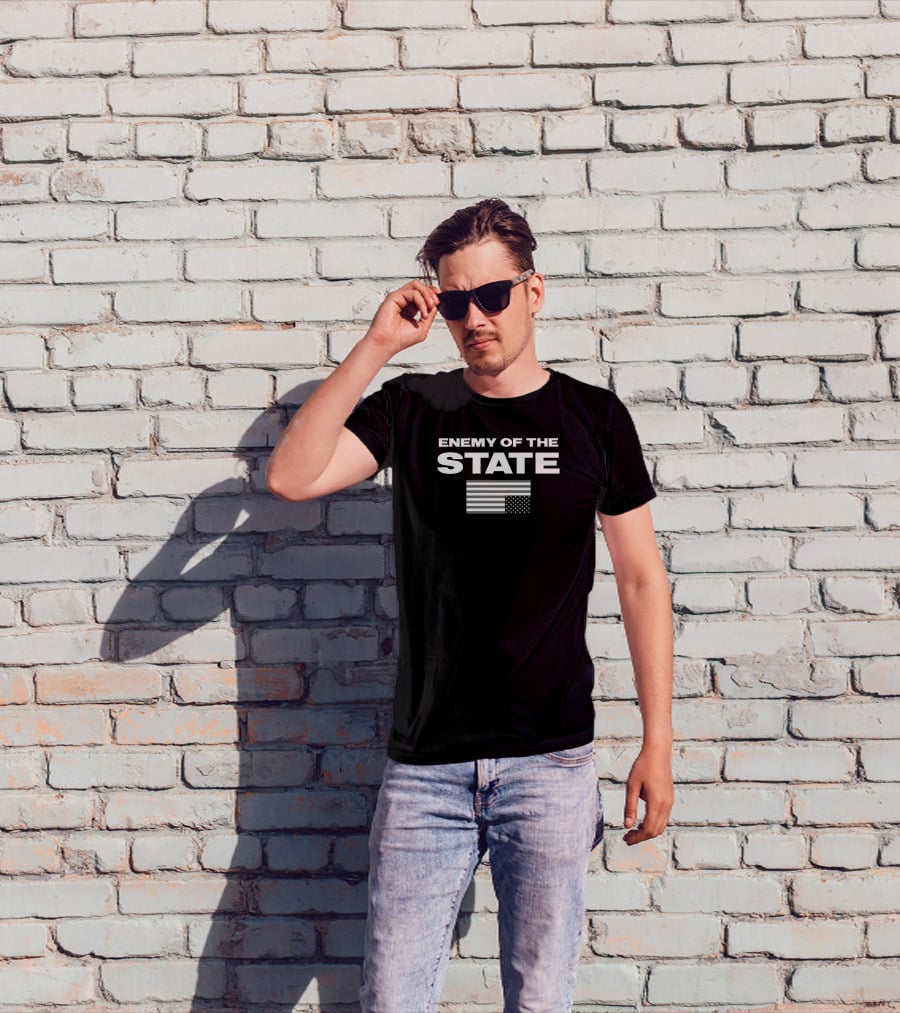 Enemy Of The State Upside Down Flag Marjorie Taylor Greene T-Shirt