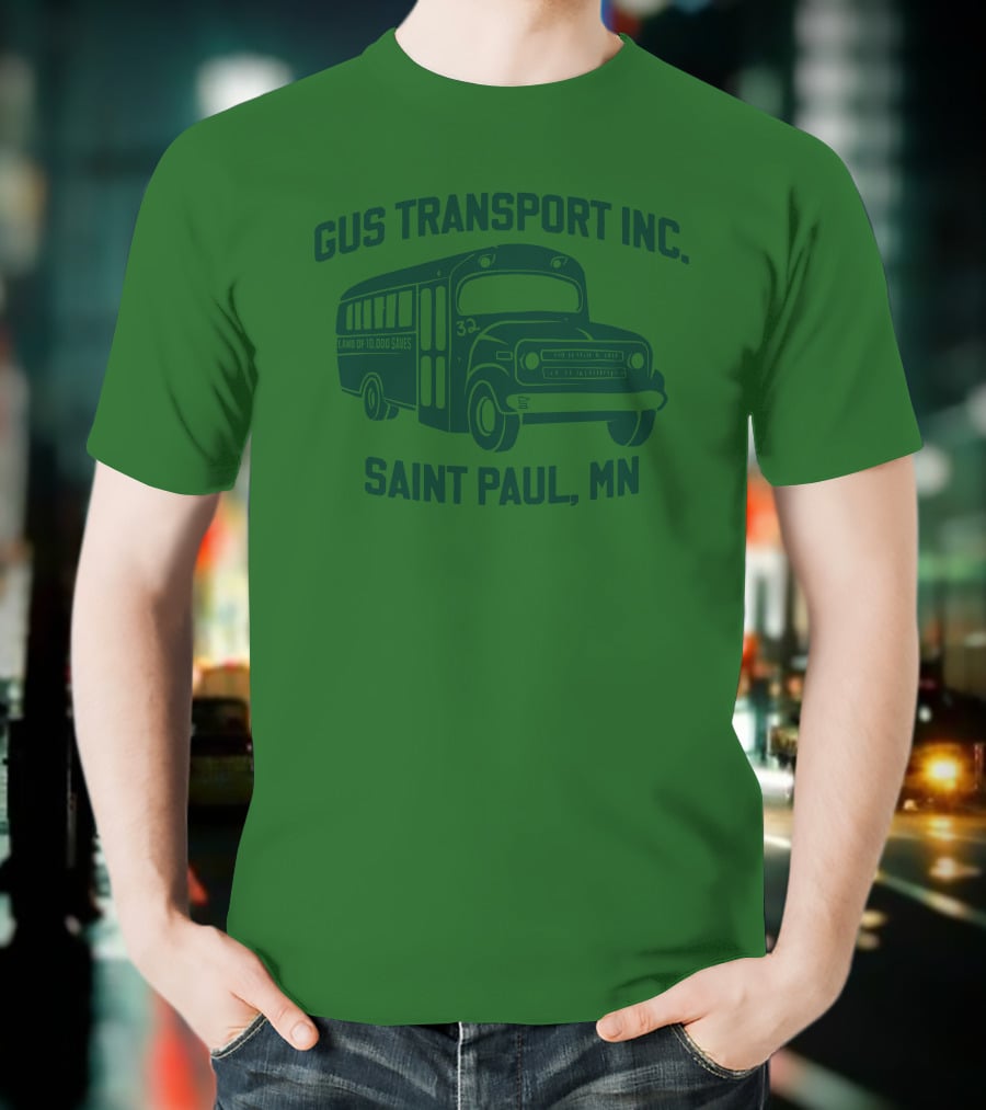 Gus Transport Inc Saint Paul MN Vintage Bus T-Shirt