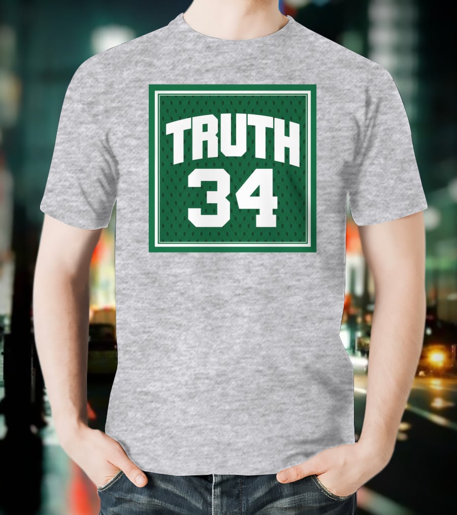 Boston Celtics Truth 34 Green Jersey T-Shirt
