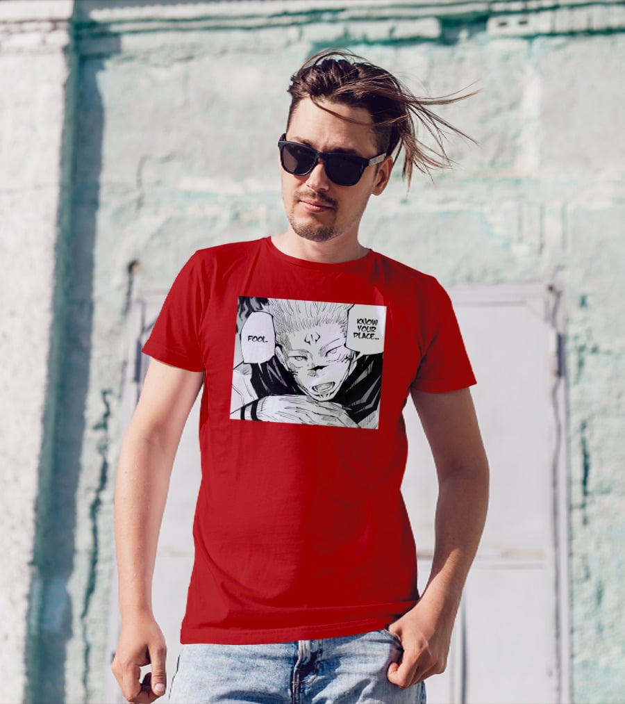 Jujutsu Kaisen Know Your Place Fool Manga Panel T-Shirt
