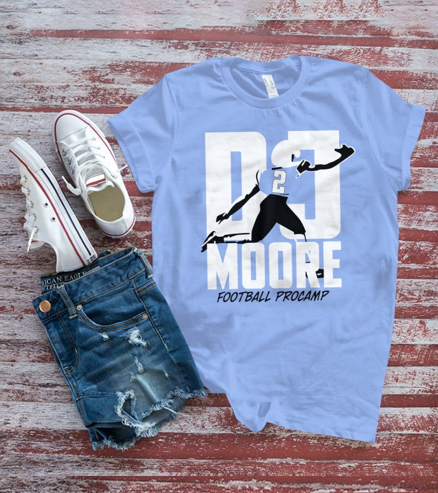Chicago Bears DJ Moore 2 Football Procamp T-Shirt