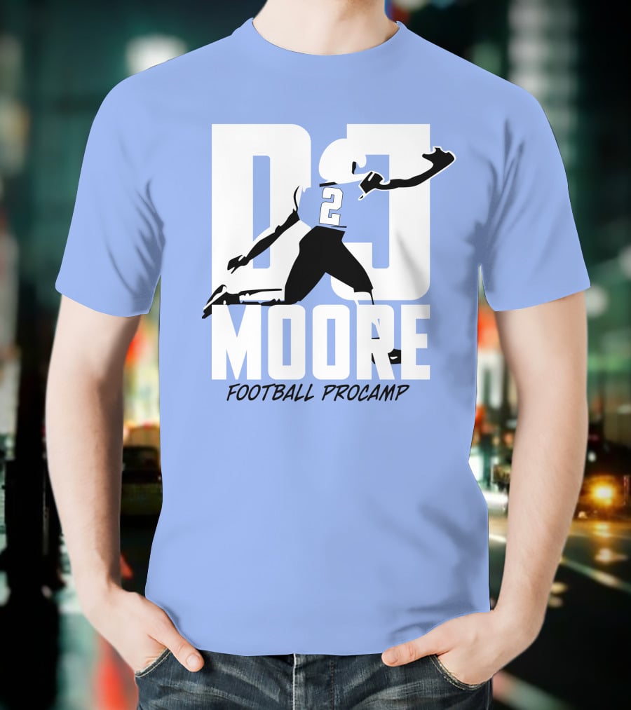 Chicago Bears DJ Moore 2 Football Procamp T-Shirt