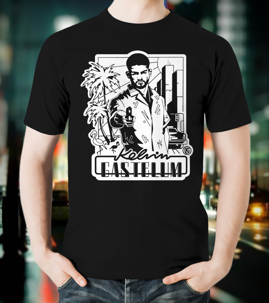 Kelvin Gastelum Urban Noir Street Scene T-Shirt