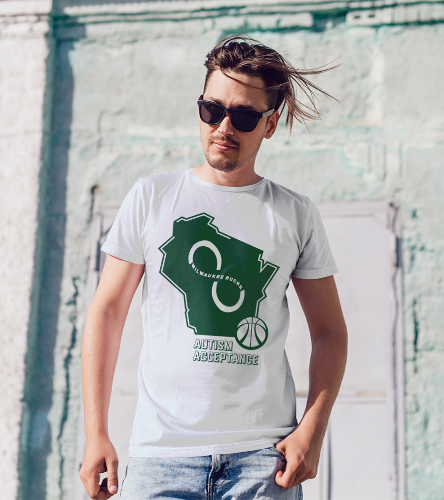 Aj Green Milwaukee Bucks Autism Acceptance T-Shirt