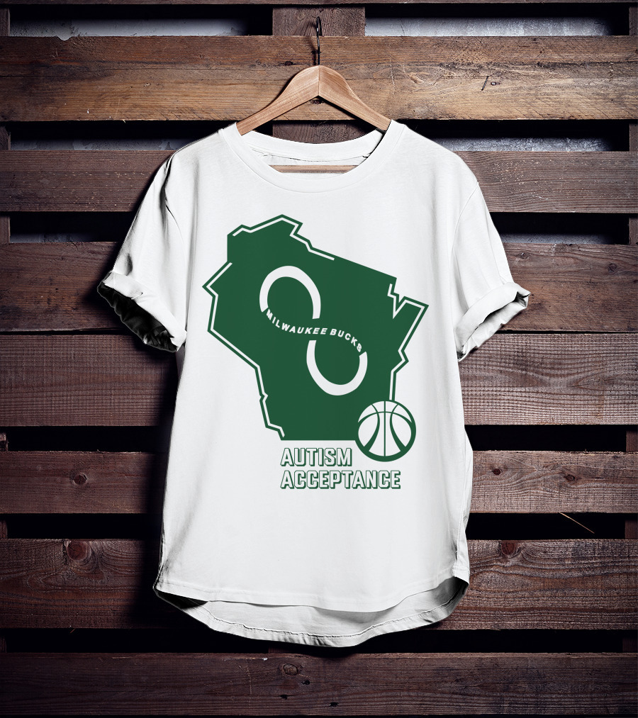 Aj Green Milwaukee Bucks Autism Acceptance T-Shirt