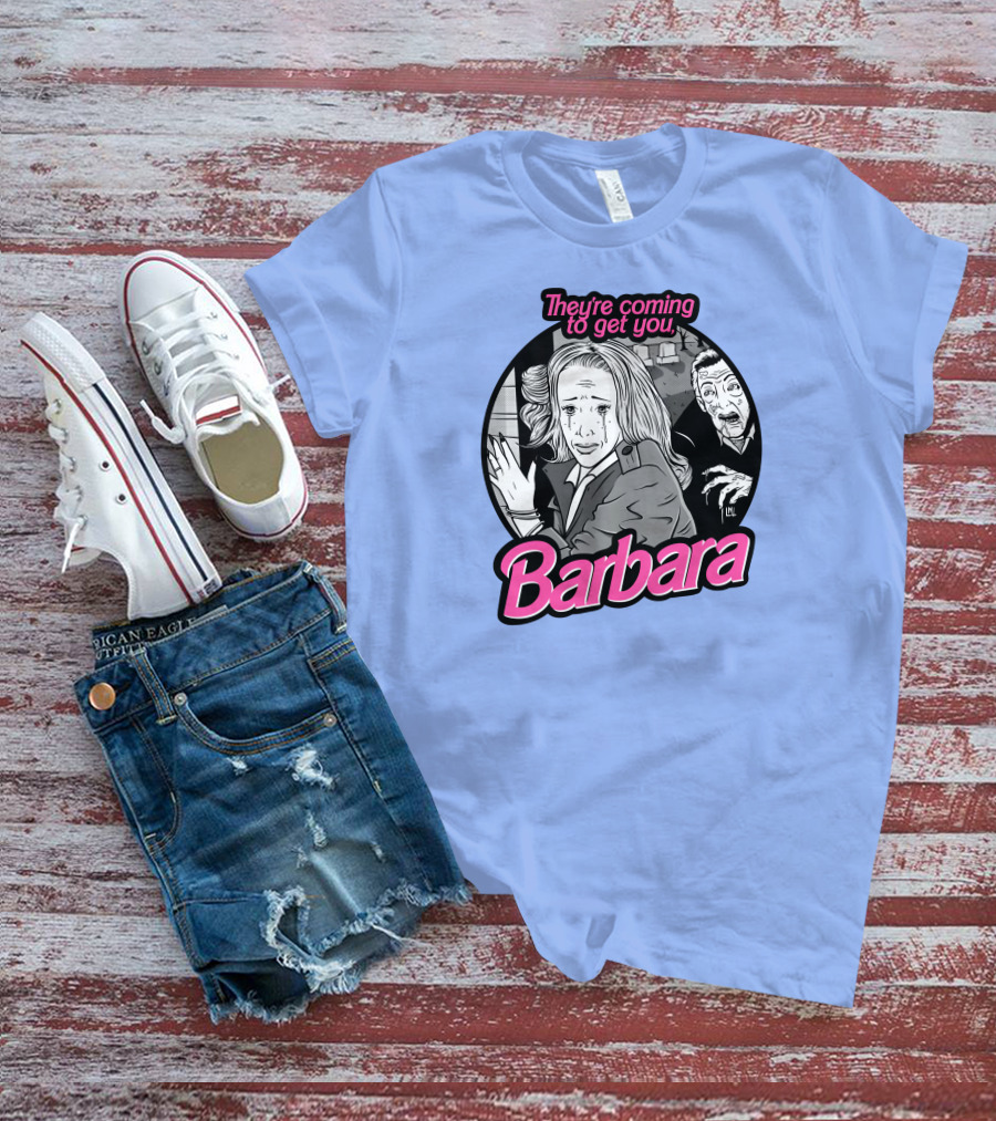They're Coming To Get You Barbara Horror Scene Comic T-Shirt