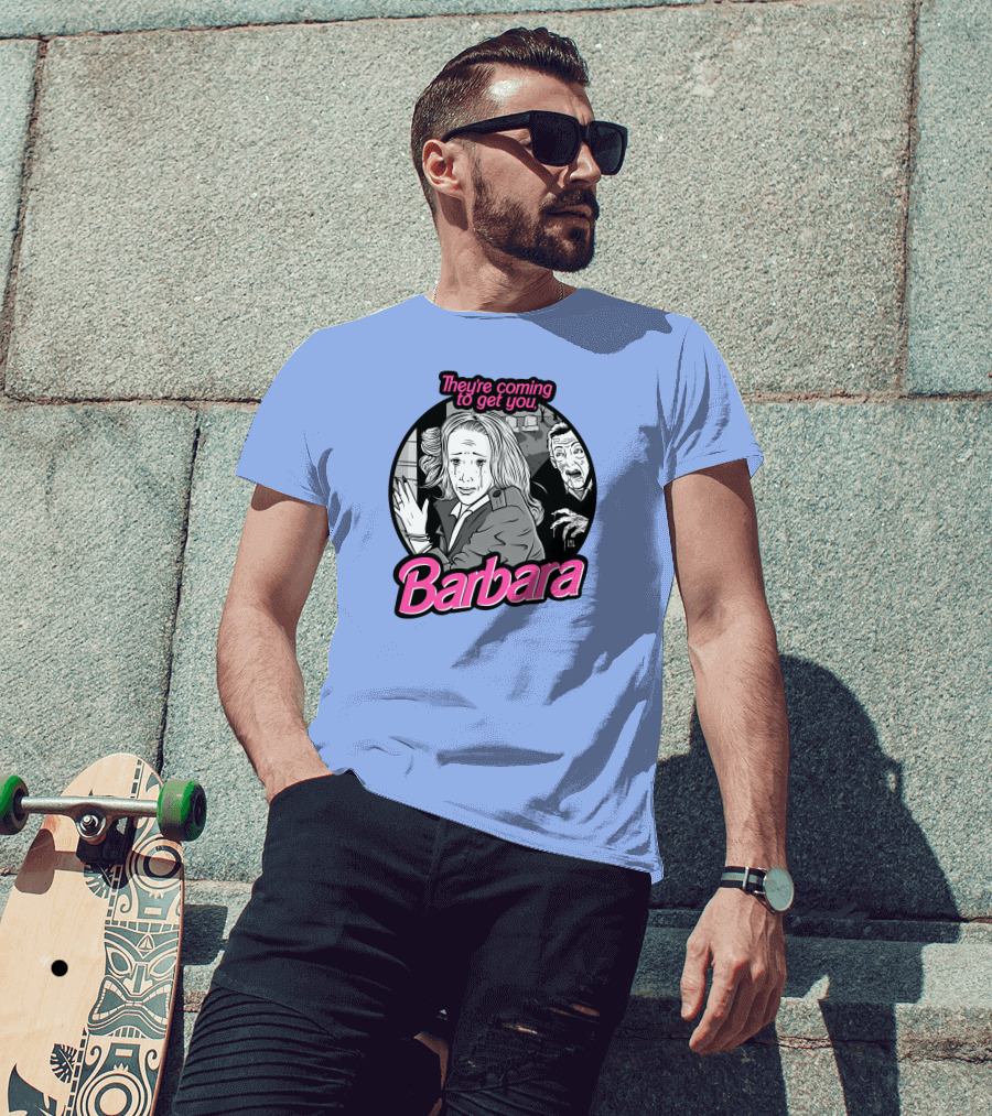 They're Coming To Get You Barbara Horror Scene Comic T-Shirt