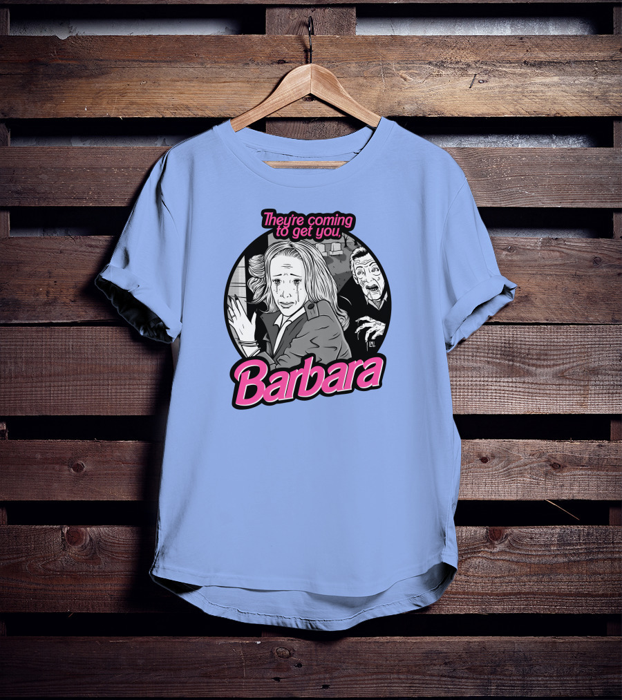 They're Coming To Get You Barbara Horror Scene Comic T-Shirt