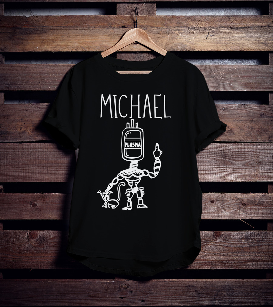 Zayn Malik Michael Plasma Robot With Cat T-Shirt