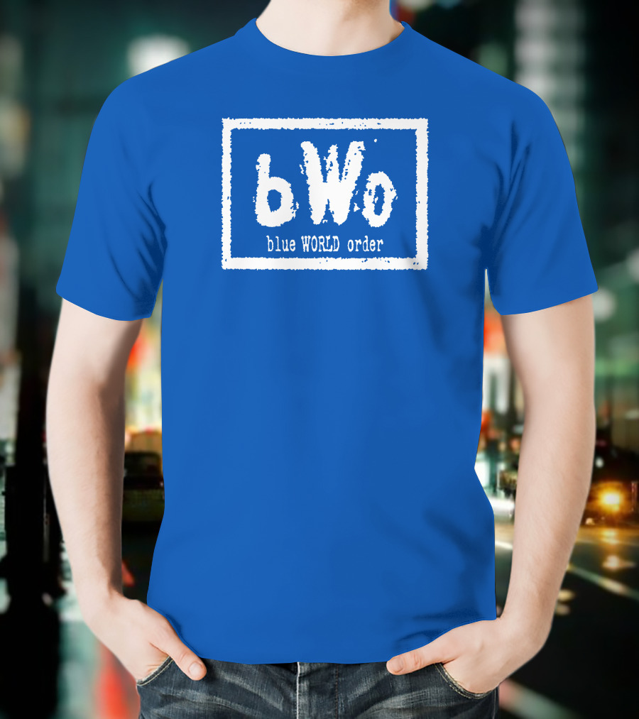 BWo Blue World Order Wrestling Inspired T-Shirt
