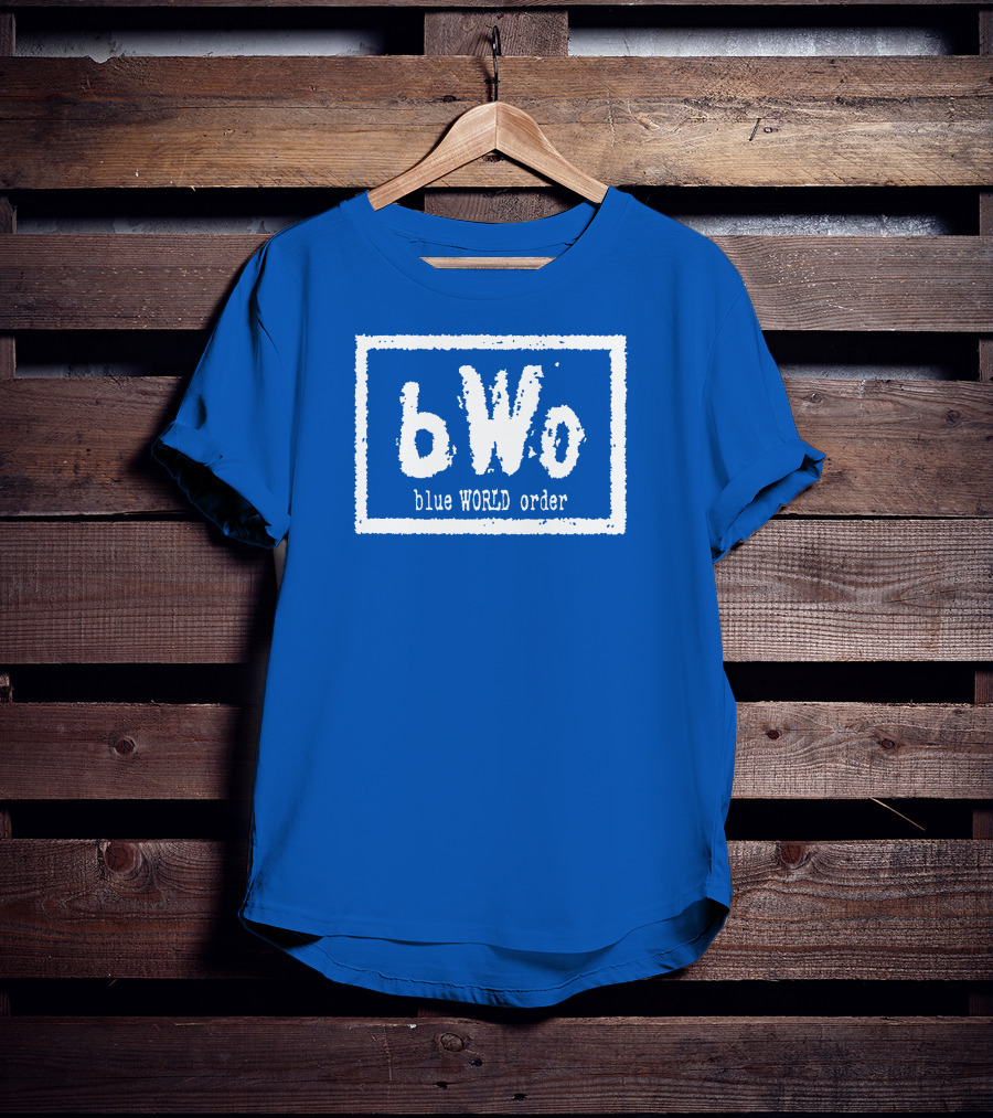 BWo Blue World Order Wrestling Inspired T-Shirt
