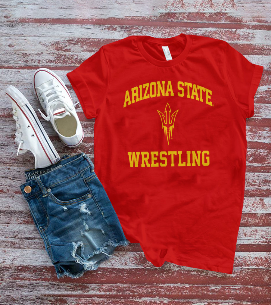 Arizona State Sun Devils Wrestling Fork T-Shirt