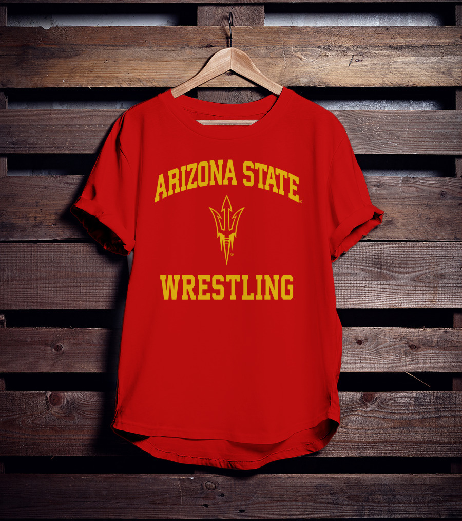 Arizona State Sun Devils Wrestling Fork T-Shirt