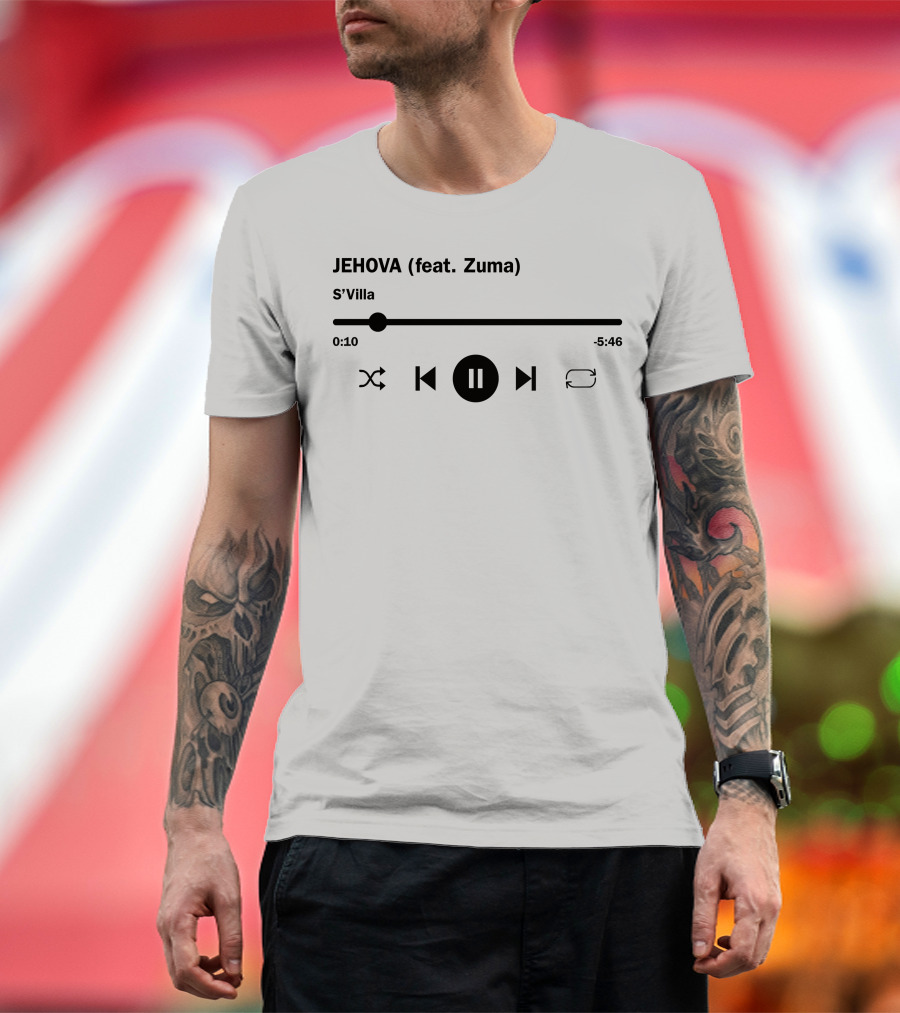 JEHOVA (feat. Zuma) S'Villa Music Player T-Shirt