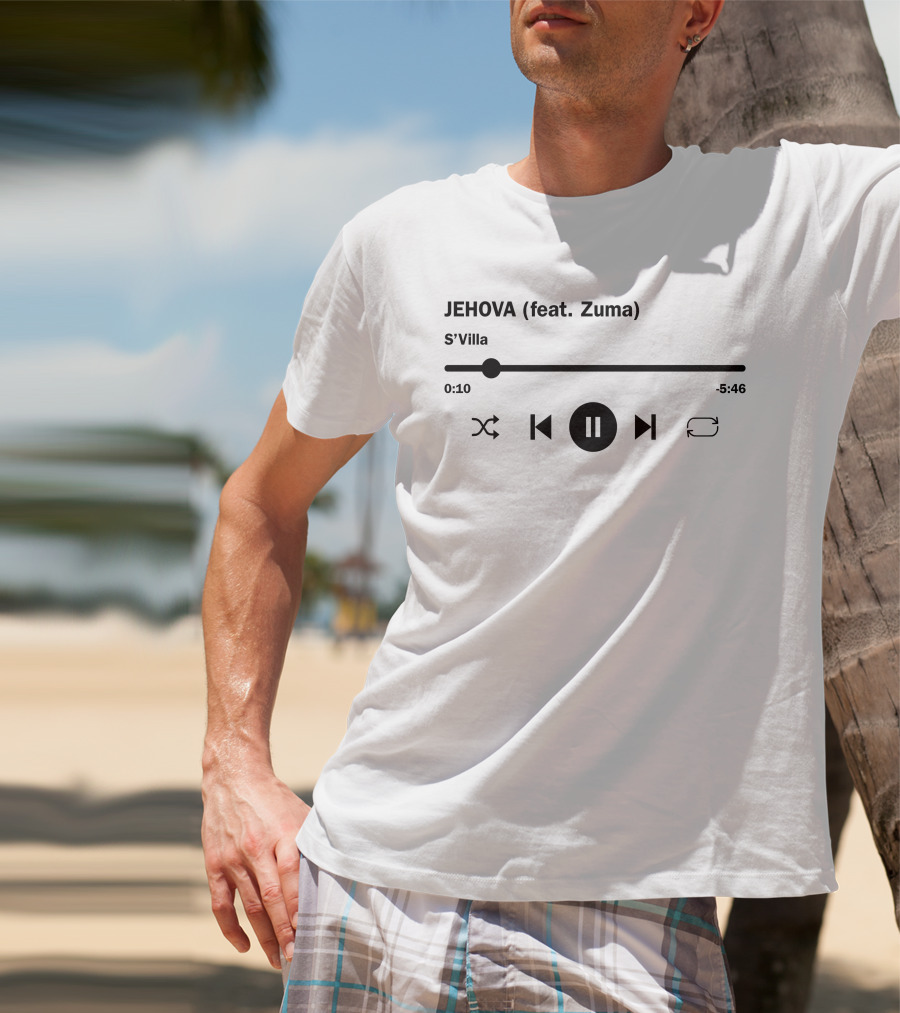 JEHOVA (feat. Zuma) S'Villa Music Player T-Shirt