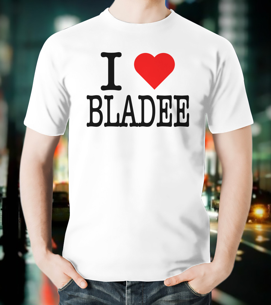 I Love Bladee Heart Symbol Fandom T-Shirt