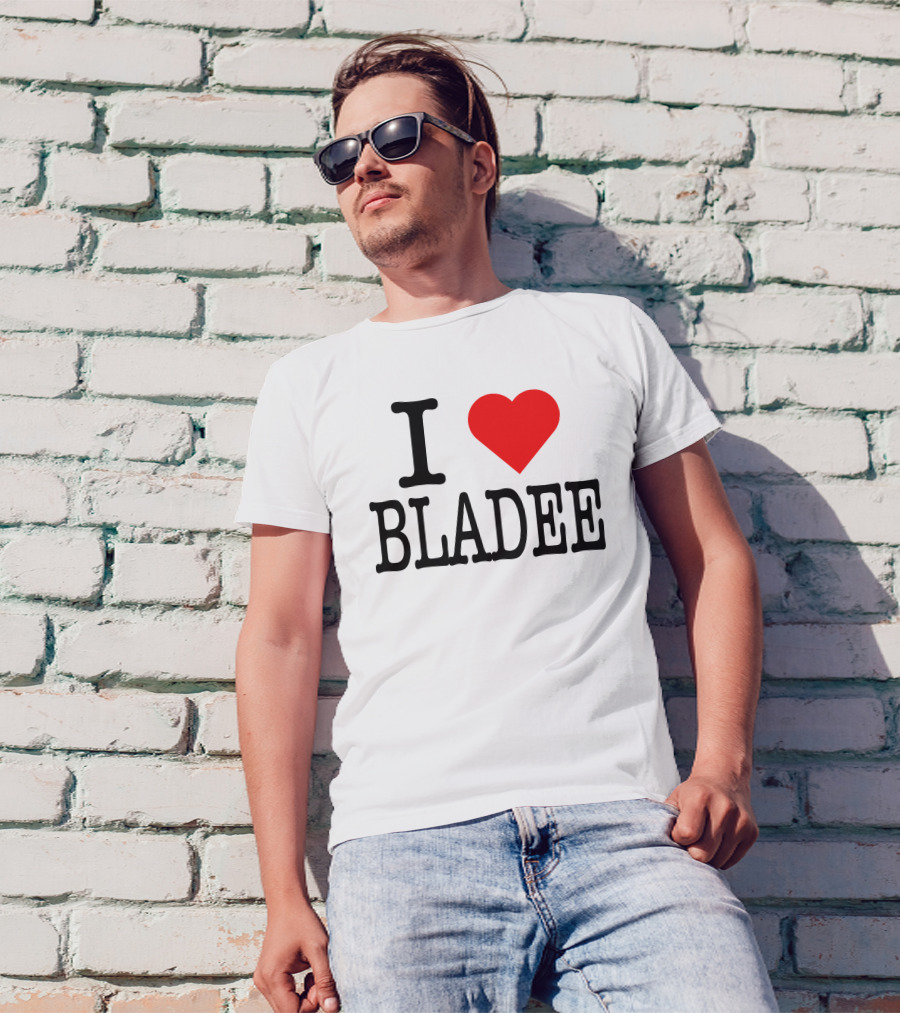 I Love Bladee Heart Symbol Fandom T-Shirt