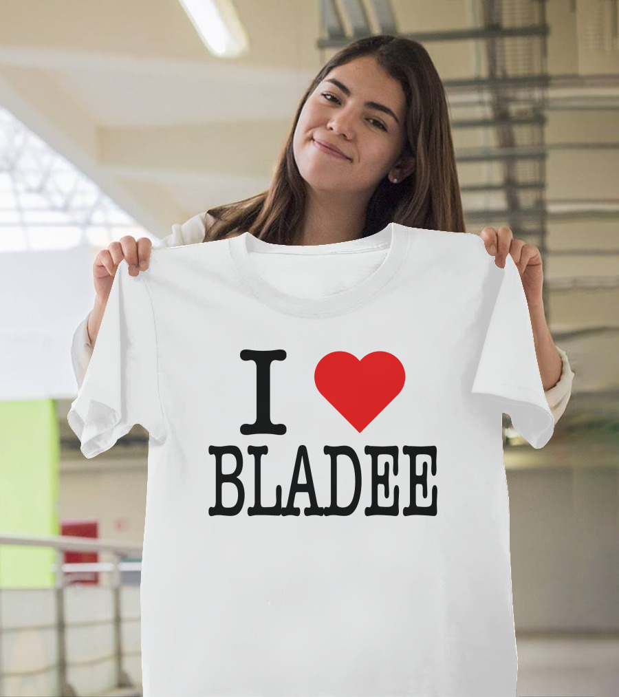 I Love Bladee Heart Symbol Fandom T-Shirt