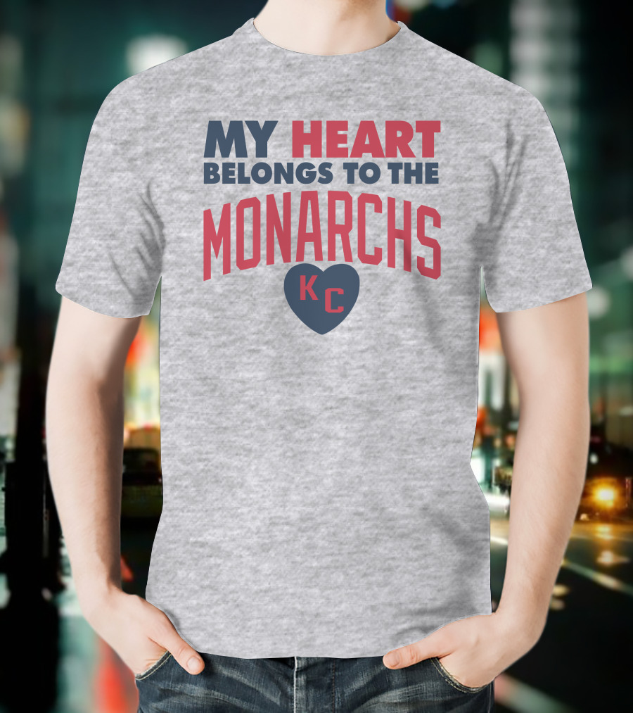 My Heart Belongs To The Monarchs KC T-Shirt