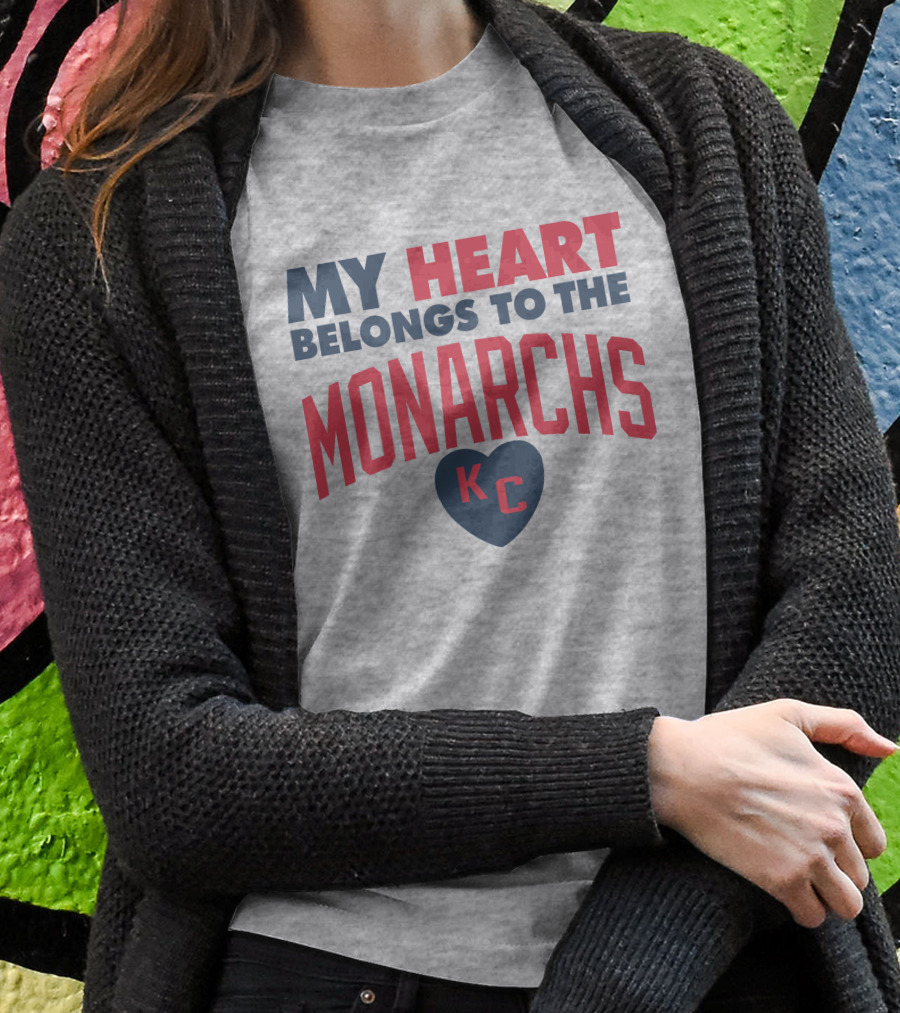 My Heart Belongs To The Monarchs KC T-Shirt