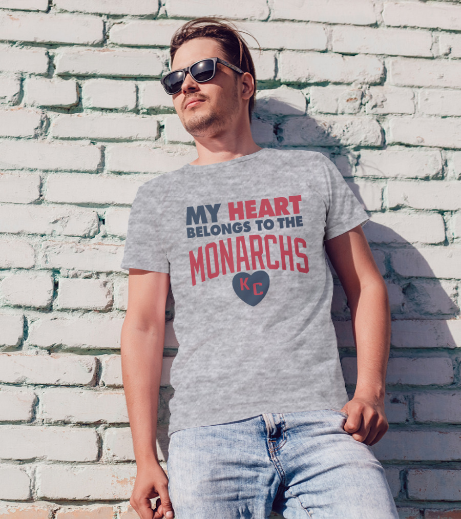 My Heart Belongs To The Monarchs KC T-Shirt