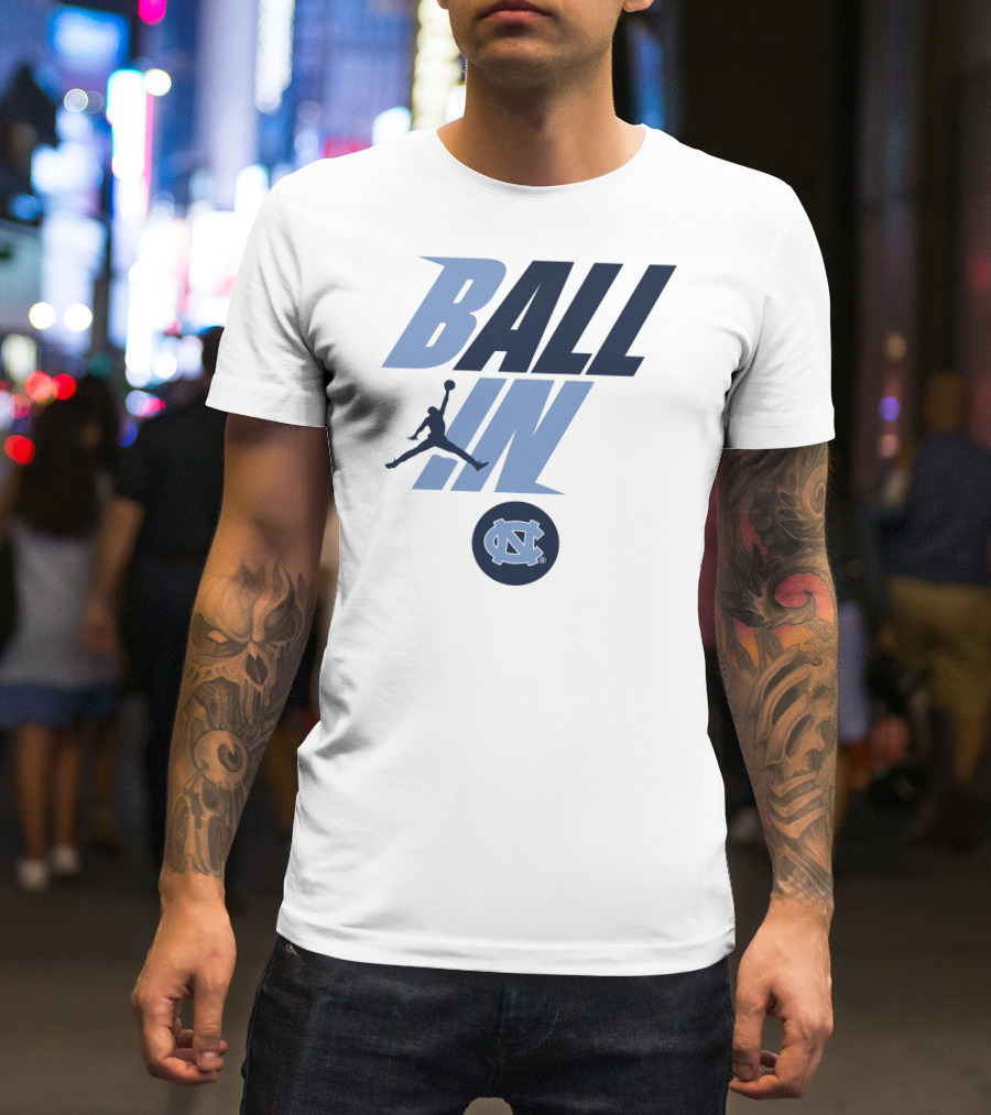 Goheels Shop Jordan Brand North Carolina Tar Heels Ball In Jumpman T-Shirt