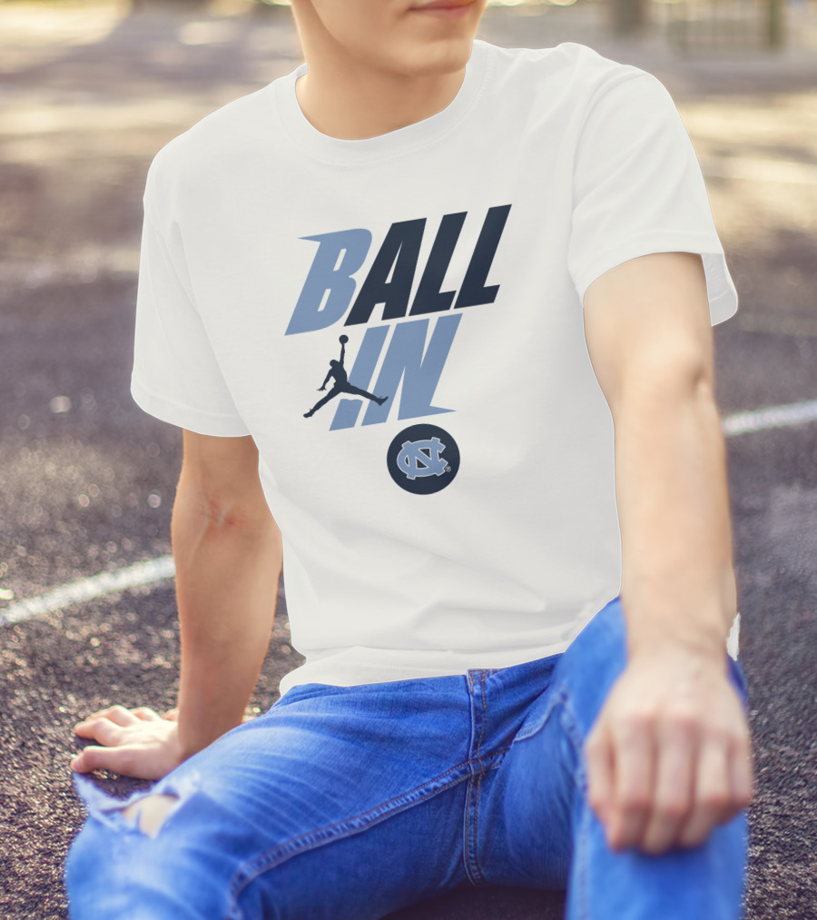 Goheels Shop Jordan Brand North Carolina Tar Heels Ball In Jumpman T-Shirt