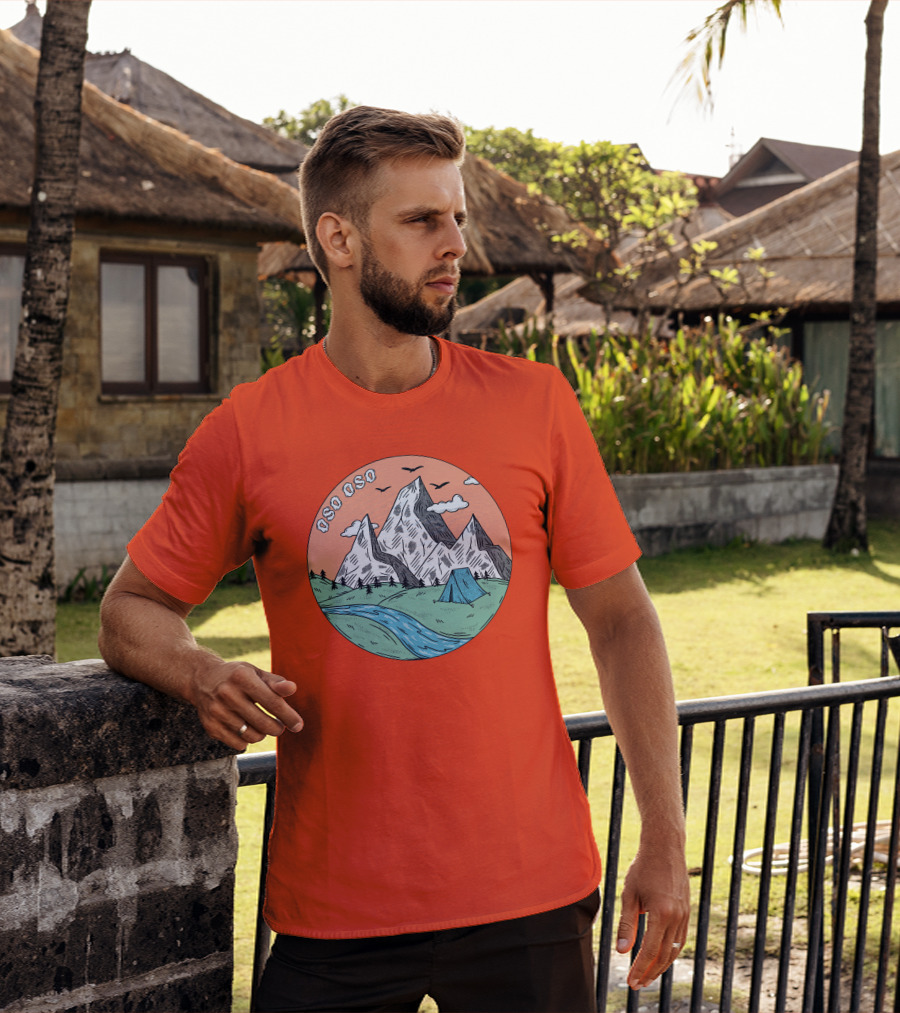 Christine Oso Oso River Tent Camping Mountains T-Shirt