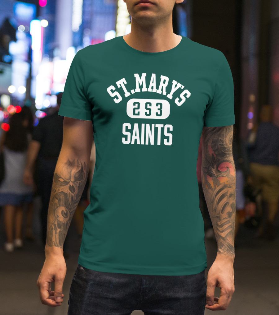 St. Mary's High School Saints 2S3 Team Spirit T-Shirt