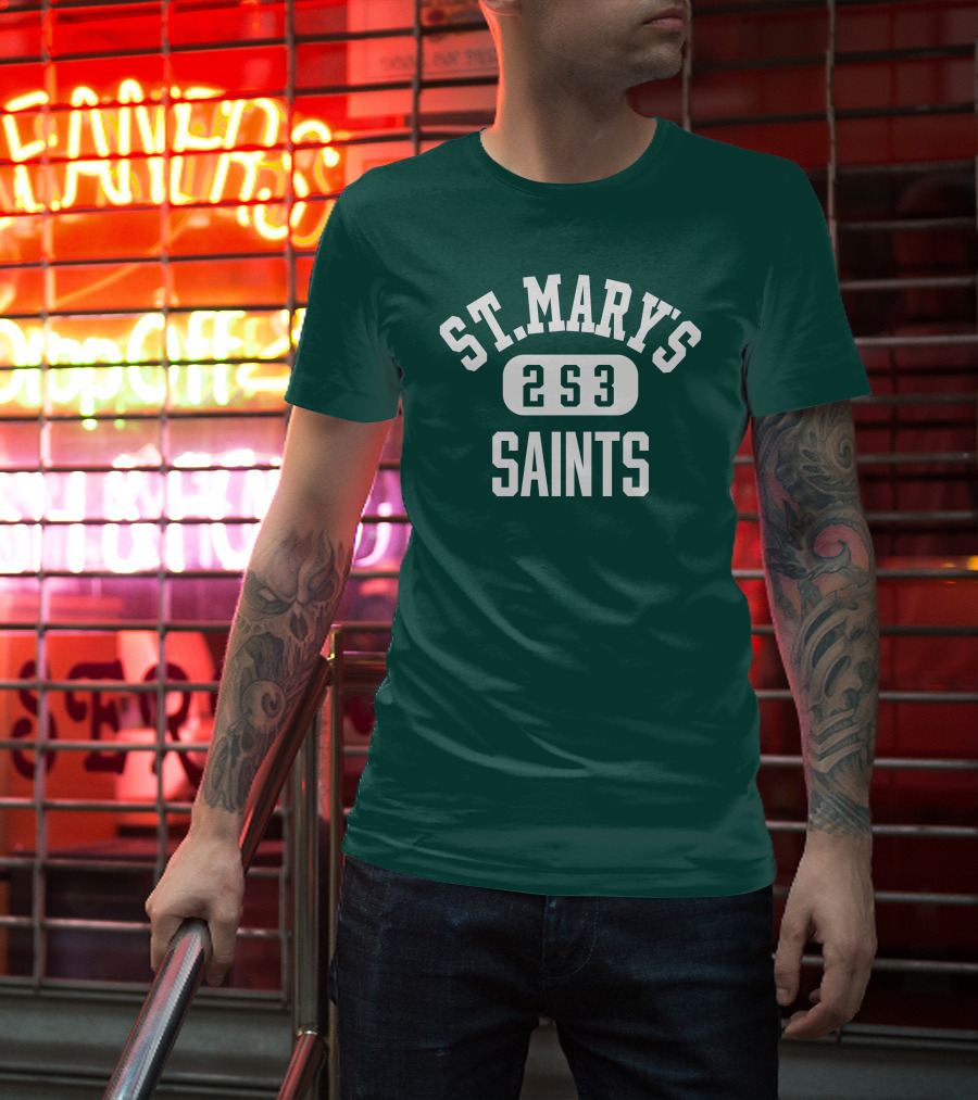 St. Mary's High School Saints 2S3 Team Spirit T-Shirt