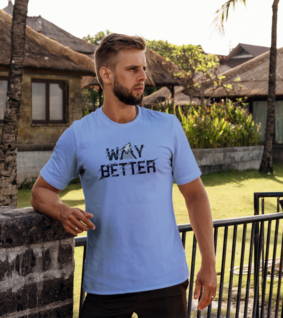 Way Better Wolf Stream Elements Merch Viss T-Shirt