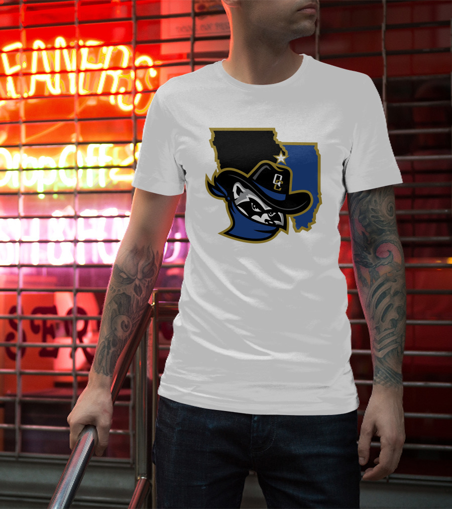 Quad Cities River Bandits Midwest League Baseball Logo 22 T-Shirt