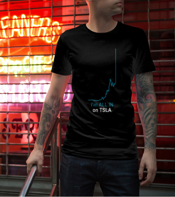 Warren Redlich Molon Tsla I'm All In On TSLA Come And Take It T-Shirt