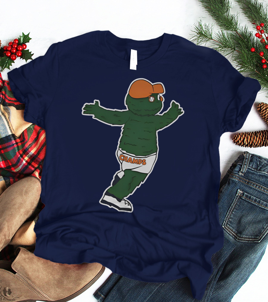 Streaking Champs Gator Mascot With Orange Cap And Shades T-Shirt