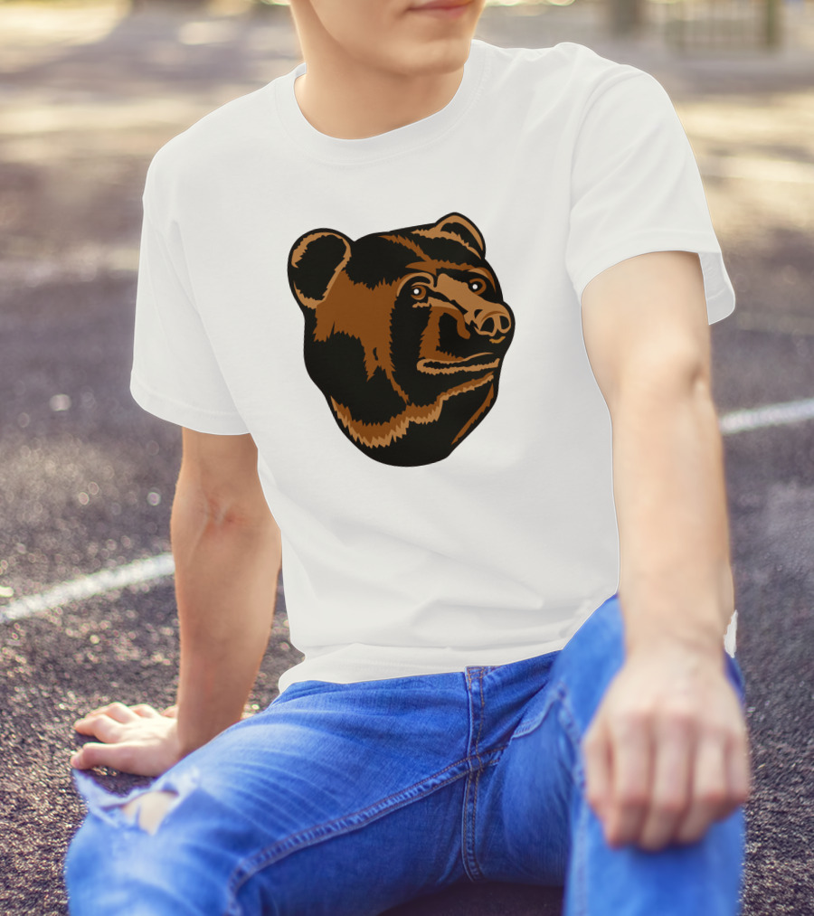 Boston Bruins Logo Bear Head T-Shirt