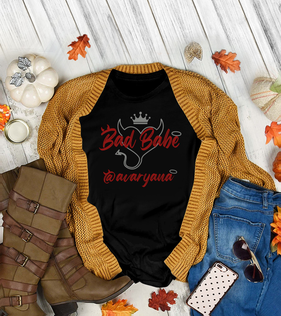 Bad Babe Avaryana Devil Crown Halo Tail T-Shirt