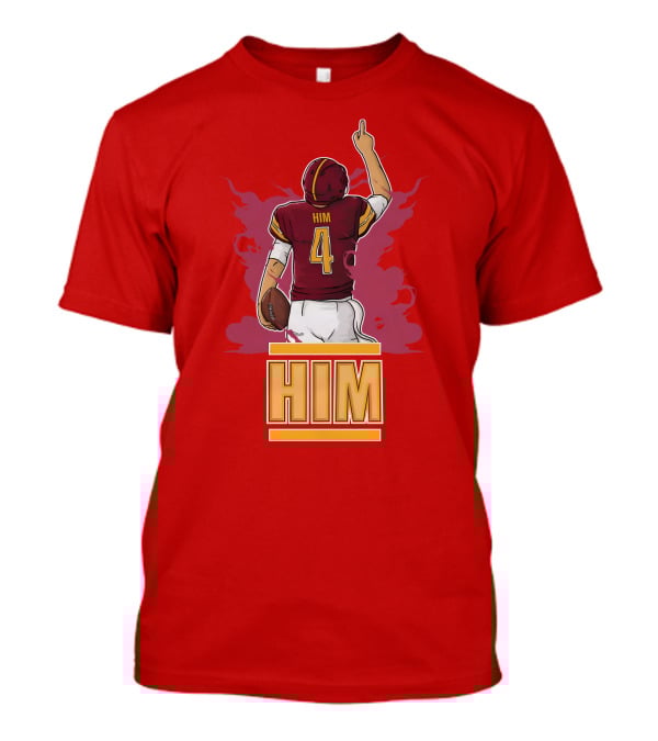 HIM 4 Football Artwork T-Shirt