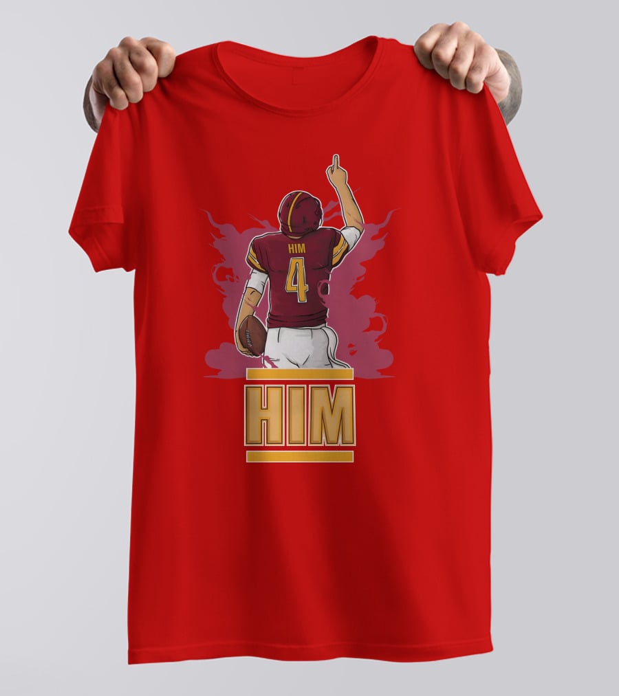 HIM 4 Football Artwork T-Shirt