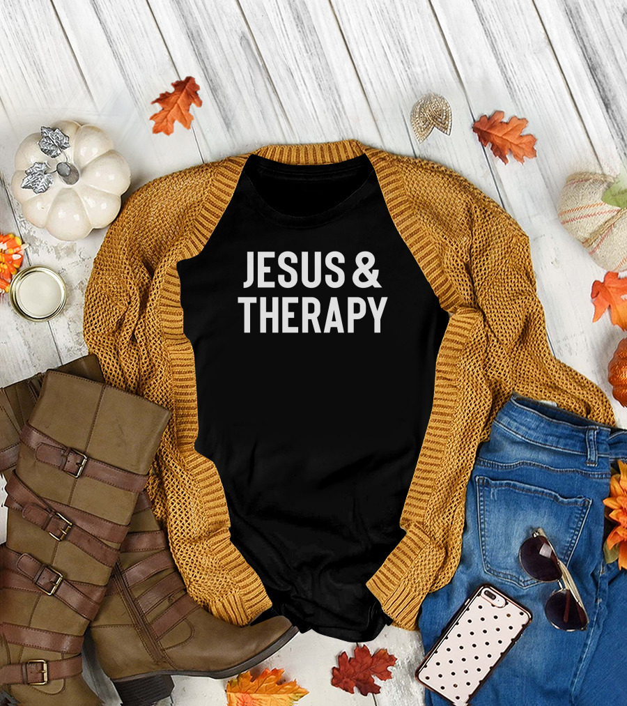 Fiyin Olubiyi Jesus And Therapy T-Shirt