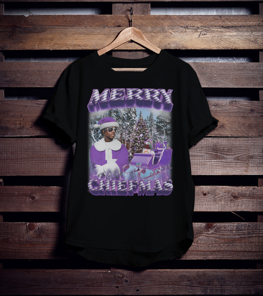 Merry Chiefmas Purple Santa Winter Wonderland T-Shirt