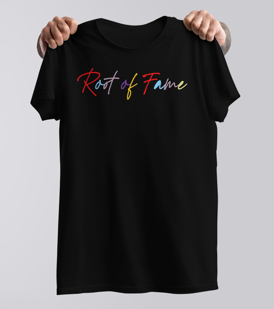 Root Of Fame Multicolor Script T-Shirt