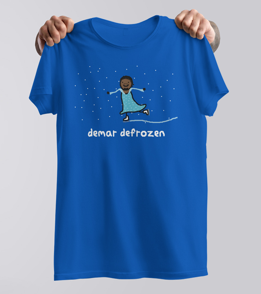 Demar Defrozen Ice Skating Figure With Sparkling Stars T-Shirt