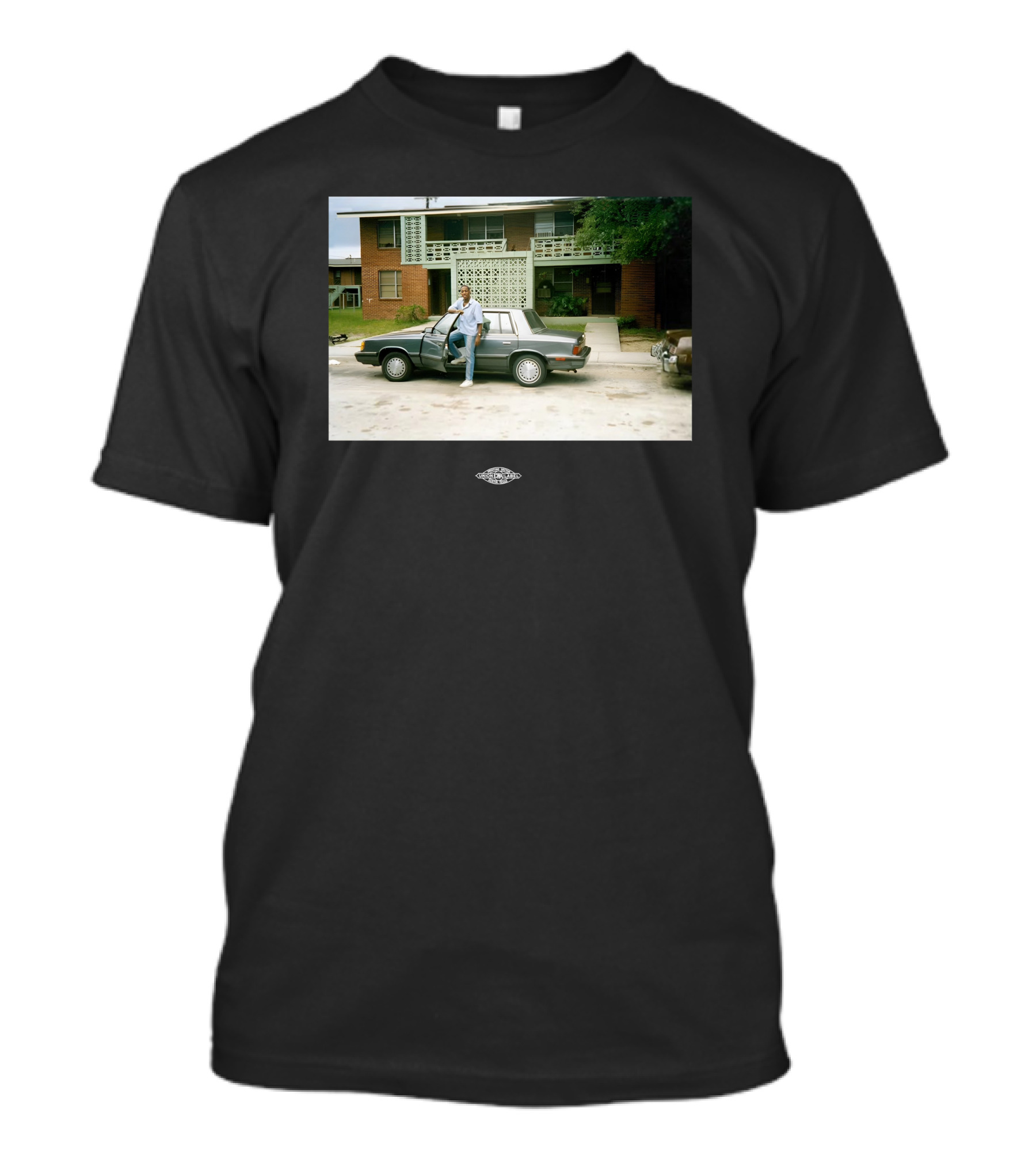 Vintage Warnock Midcentury Modern House Photo Retro Car Scene T-Shirt