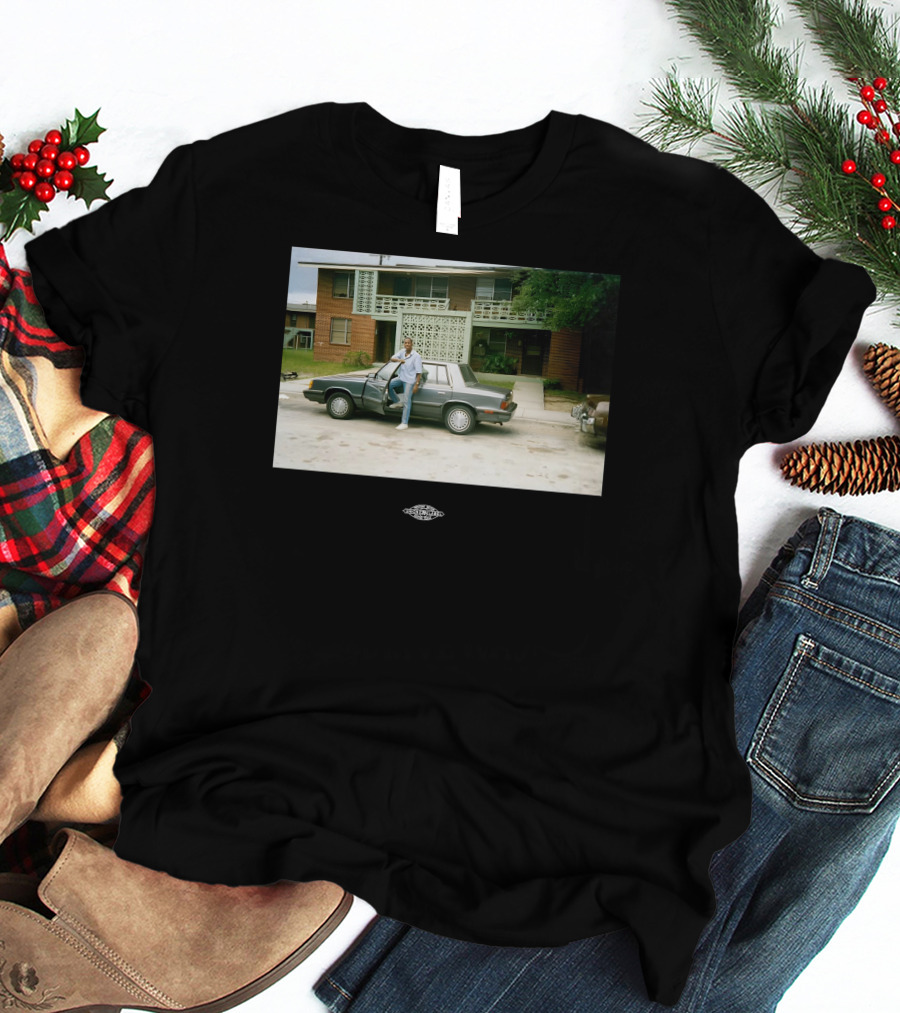 Vintage Warnock Midcentury Modern House Photo Retro Car Scene T-Shirt