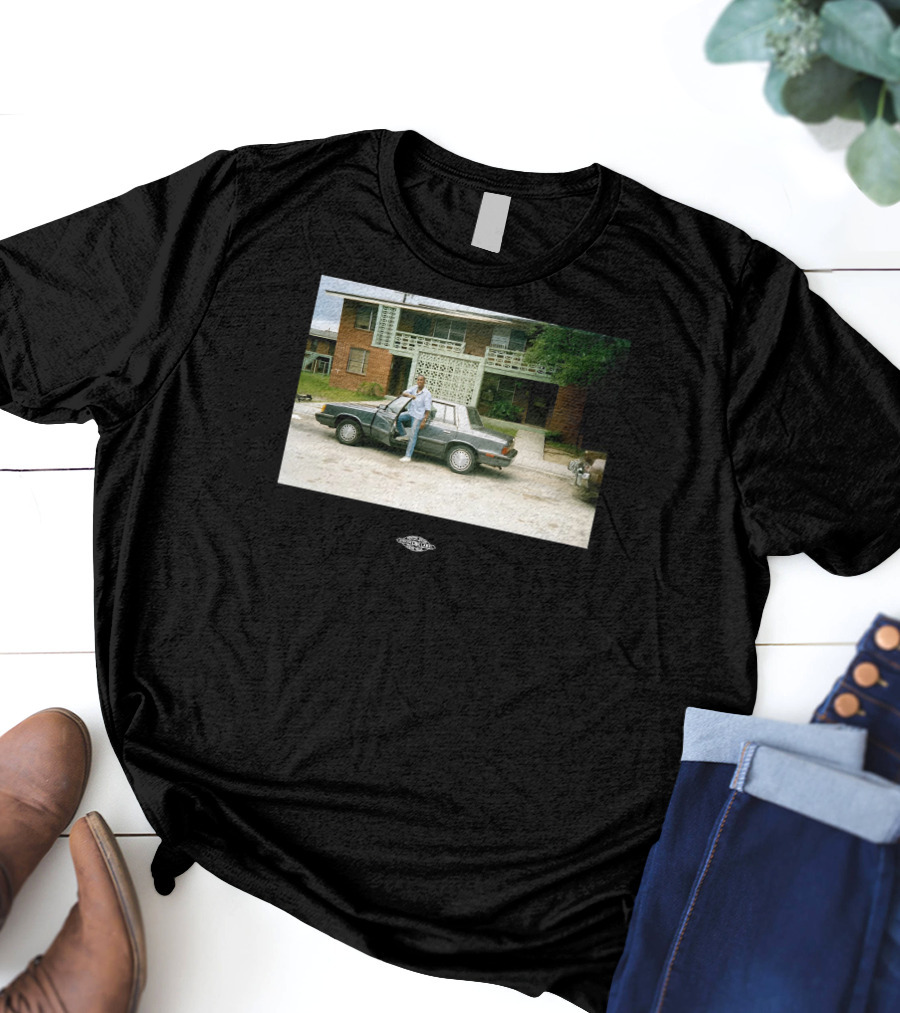 Vintage Warnock Midcentury Modern House Photo Retro Car Scene T-Shirt