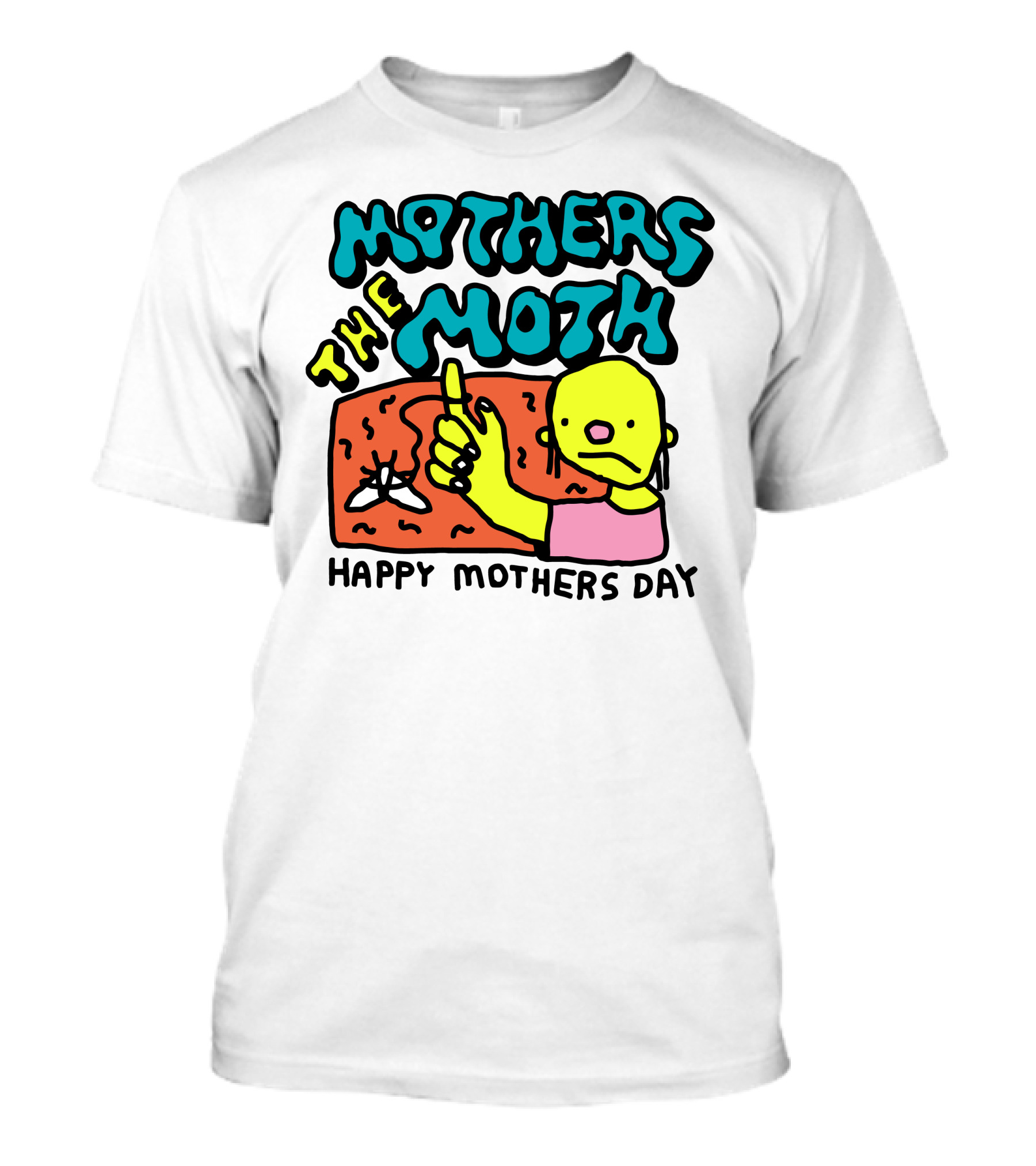Mothers The Moth Cartoon Character Happy Mothers Day T-Shirt