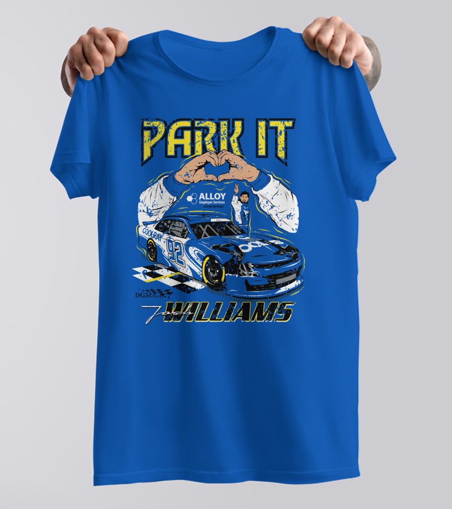 Park It Josh Williams Alloy Employer Services Race Car 92 Williams T-Shirt