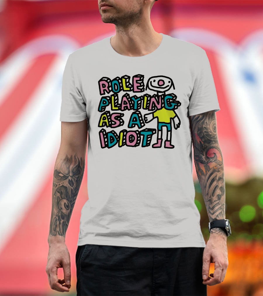 Role Playing As A Idiot Playful Cartoon Character T-Shirt