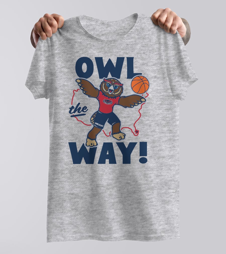 Owlsey Basketball Owl The Way Florida Atlantic T-Shirt